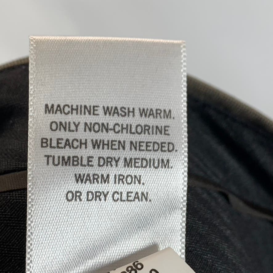 BANANA REPUBLIC Men's Brown Pinstripe Slim-Fit Non-Iron Flat Front Pant SZ 36X30