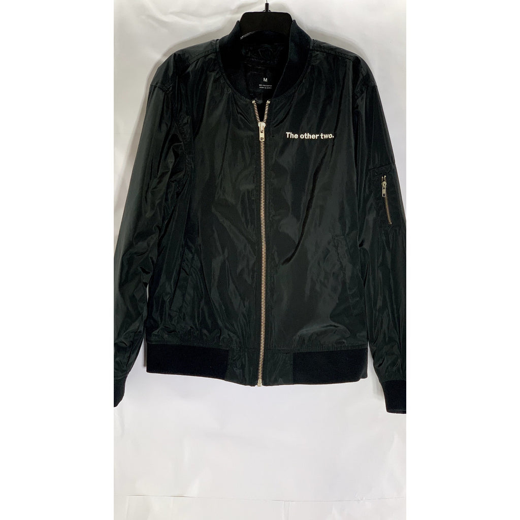 THREADFAST Unisex Adult Black Custom-Made 'The Other Two' Bomber Jacket SZ M