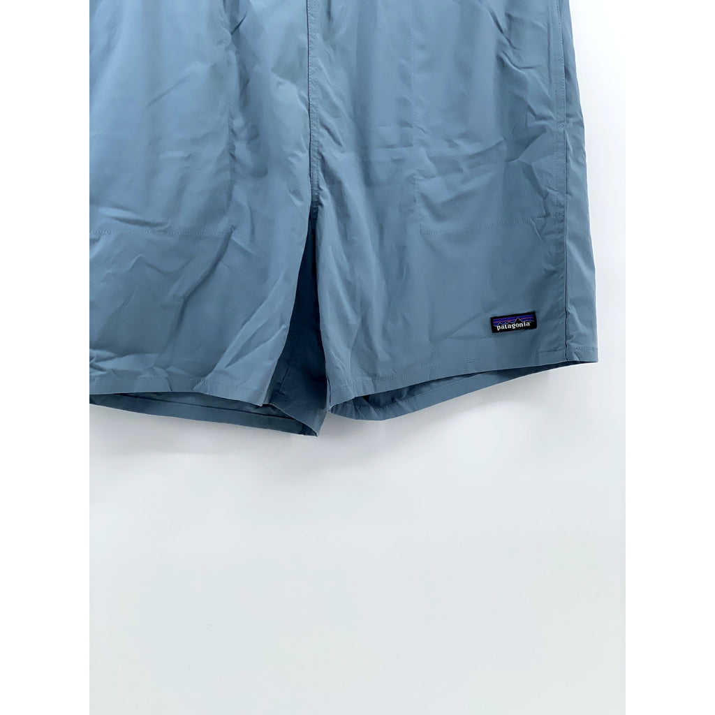 PATAGONIA Men's Blue Solid Elastic Waist 5" Pull-On Mesh Baggies Shorts SZ 2XL