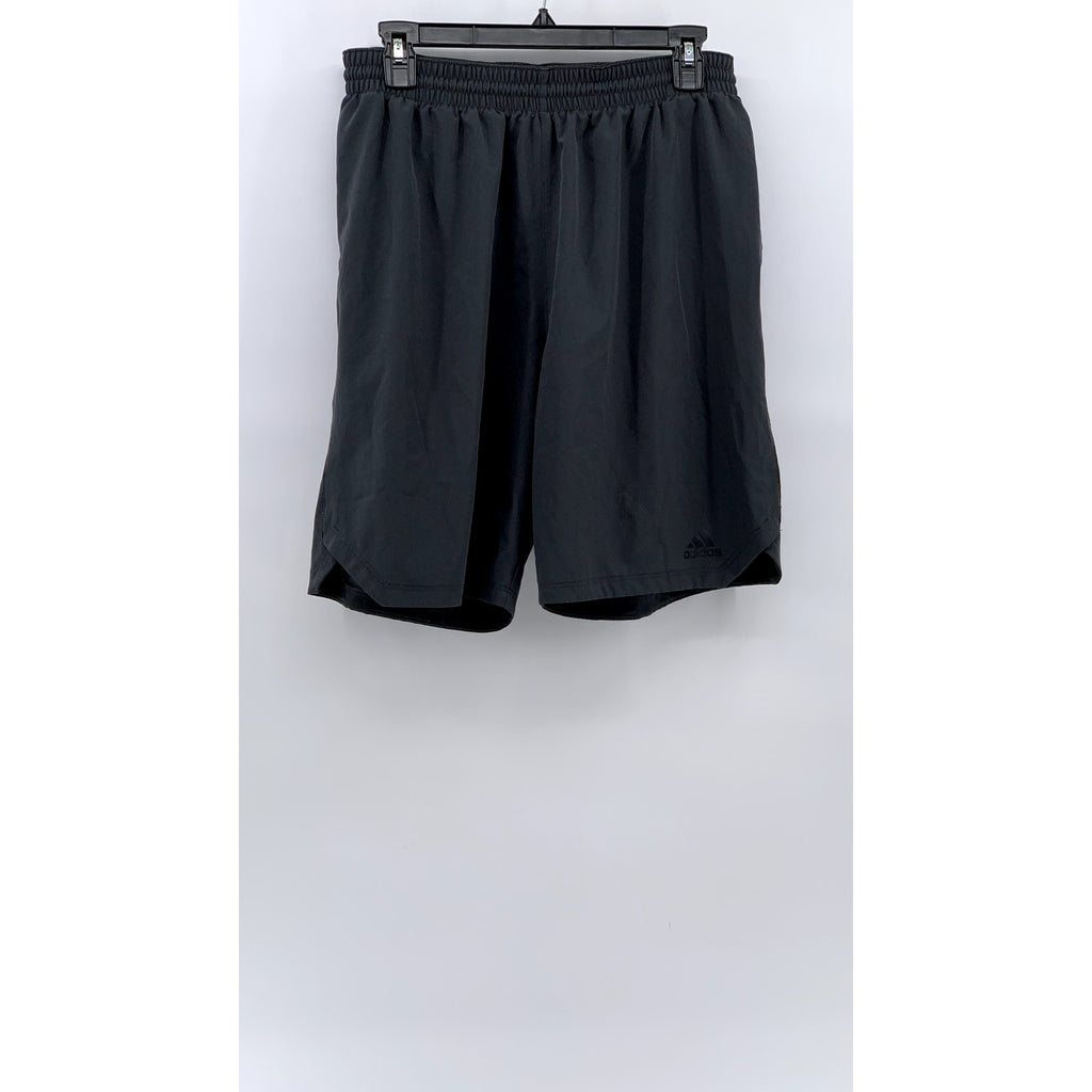 ADIDAS Men's Gray Solid Basketball Shorts SZ M