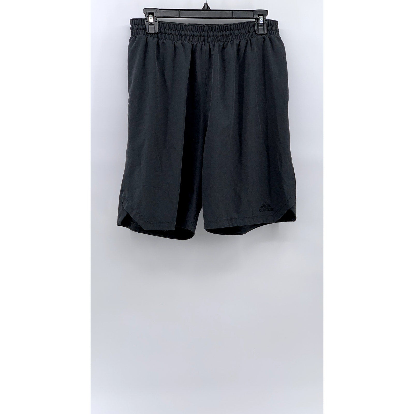 ADIDAS Men's Gray Solid Basketball Shorts SZ M