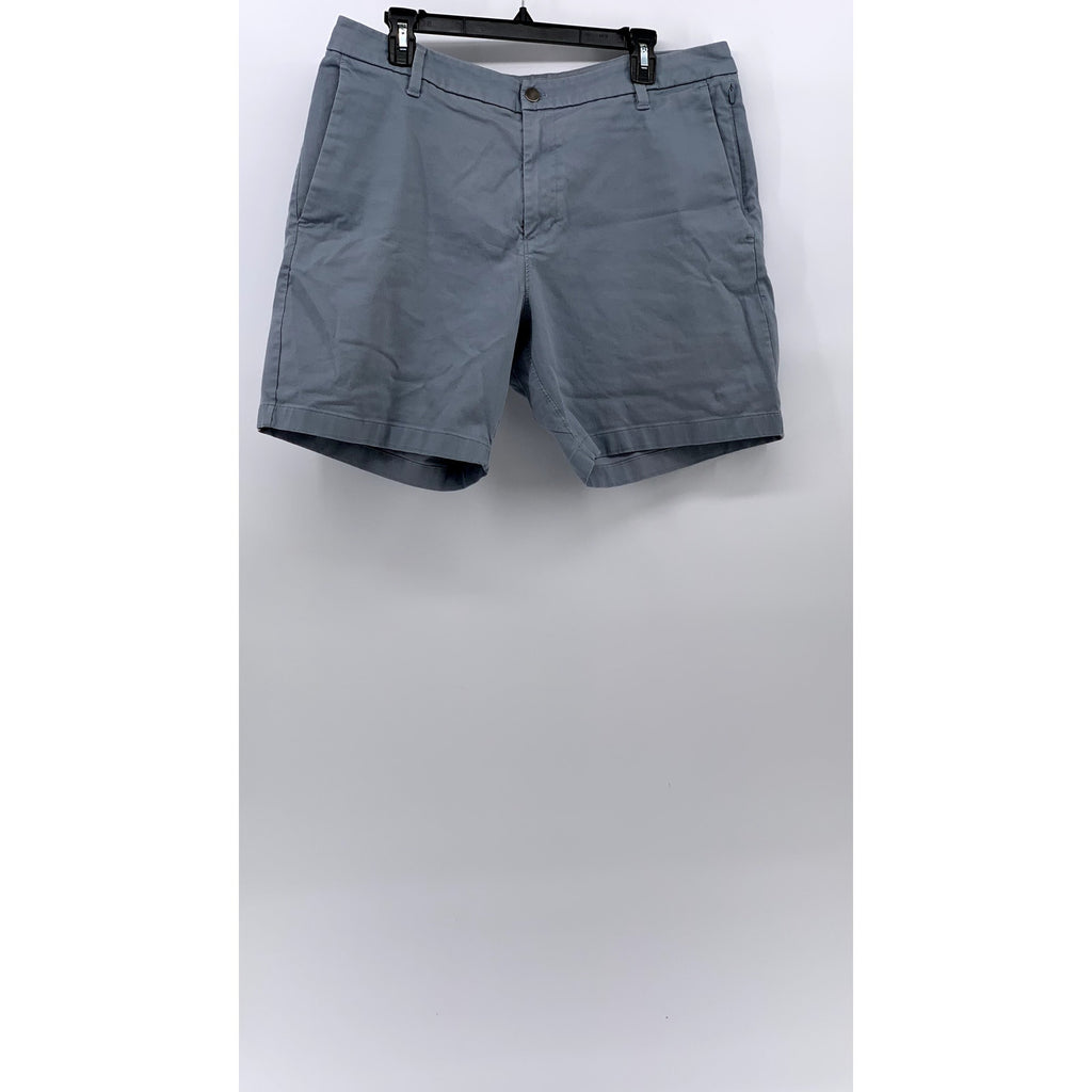 UNBRANDED Men's Light Blue Solid Regular-Fit Casual Chino Short SZ 36