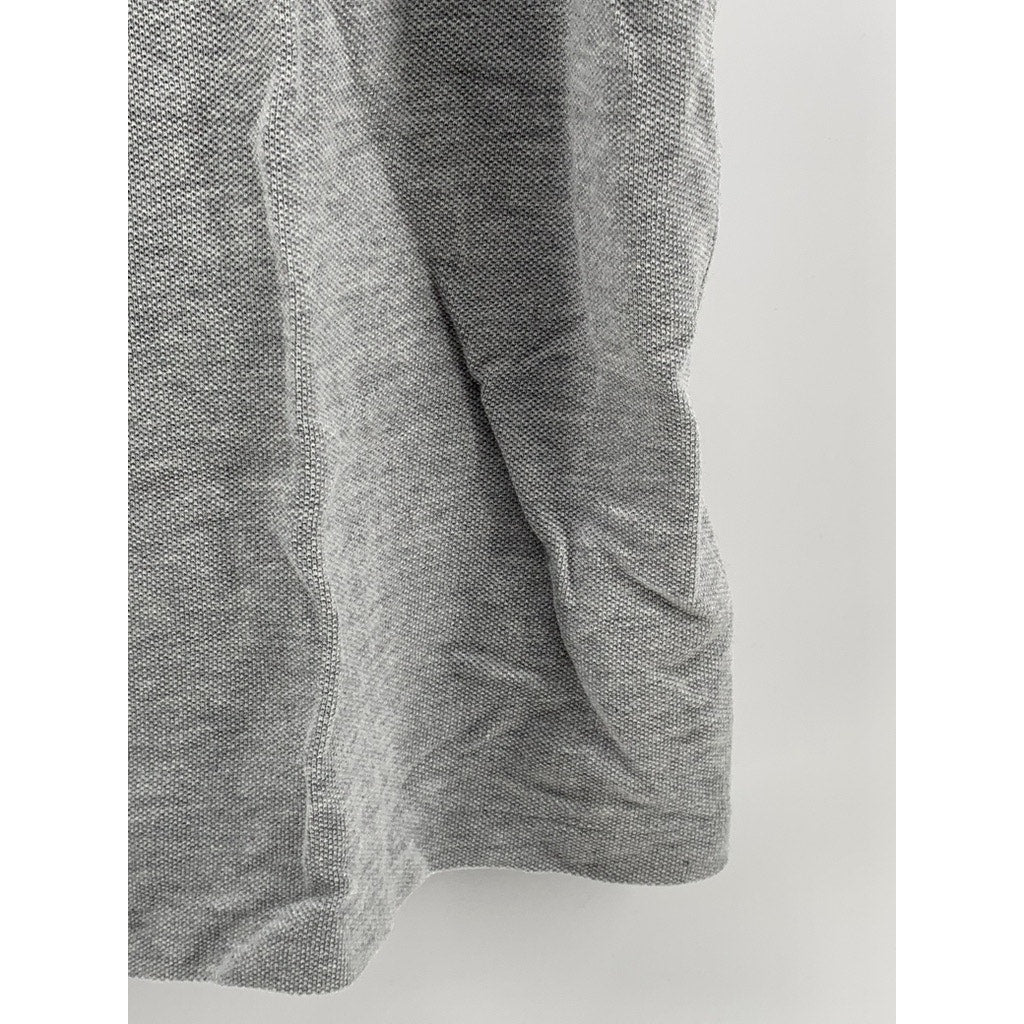 LACOSTE Men's Light Gray Classic-Fit Short Sleeve Polo Shirt SZ M