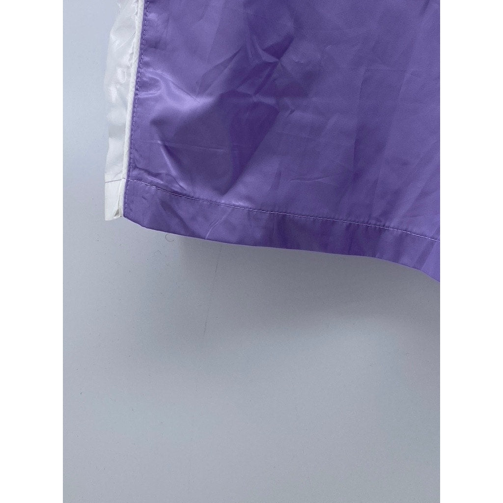 WTHRS Men's Lilac-White Side Stripe Drawstring Activewear Shorts SZ M