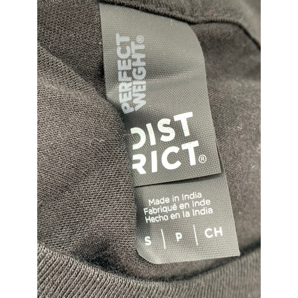 DISTRICT Men's Black Mere Mortals Graphic Crewneck T-Shirt SZ S