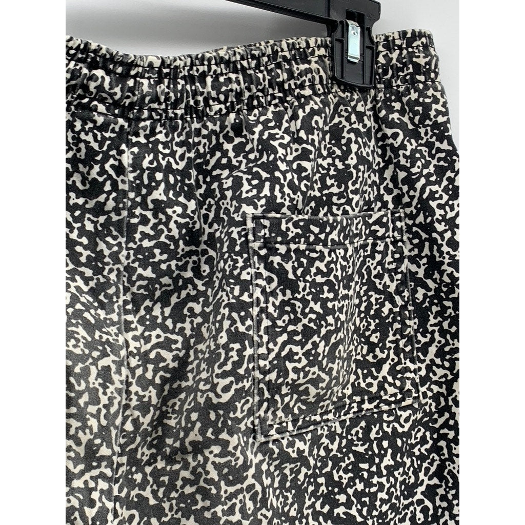 NATHALIE DU PASQUIER For American Apparel Women's Black-White Printed Short SZ S