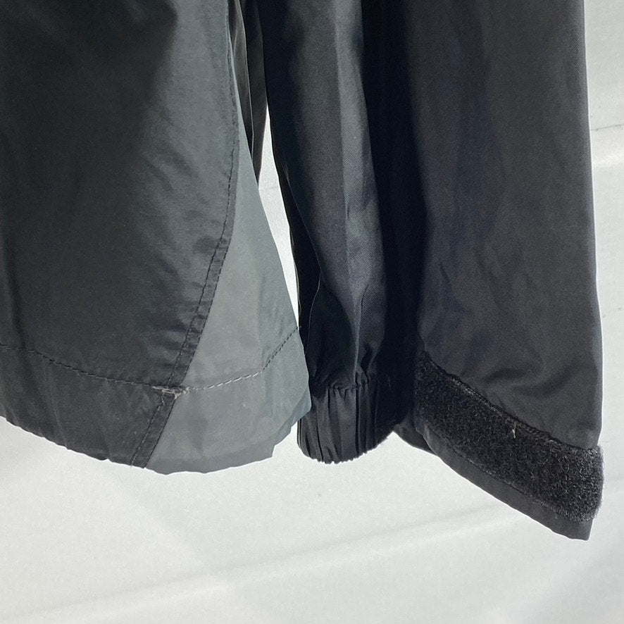 COLUMBIA Men's Black/Grey Glennaker Lake Full-Zip Vintage Rain Jacket SZ M