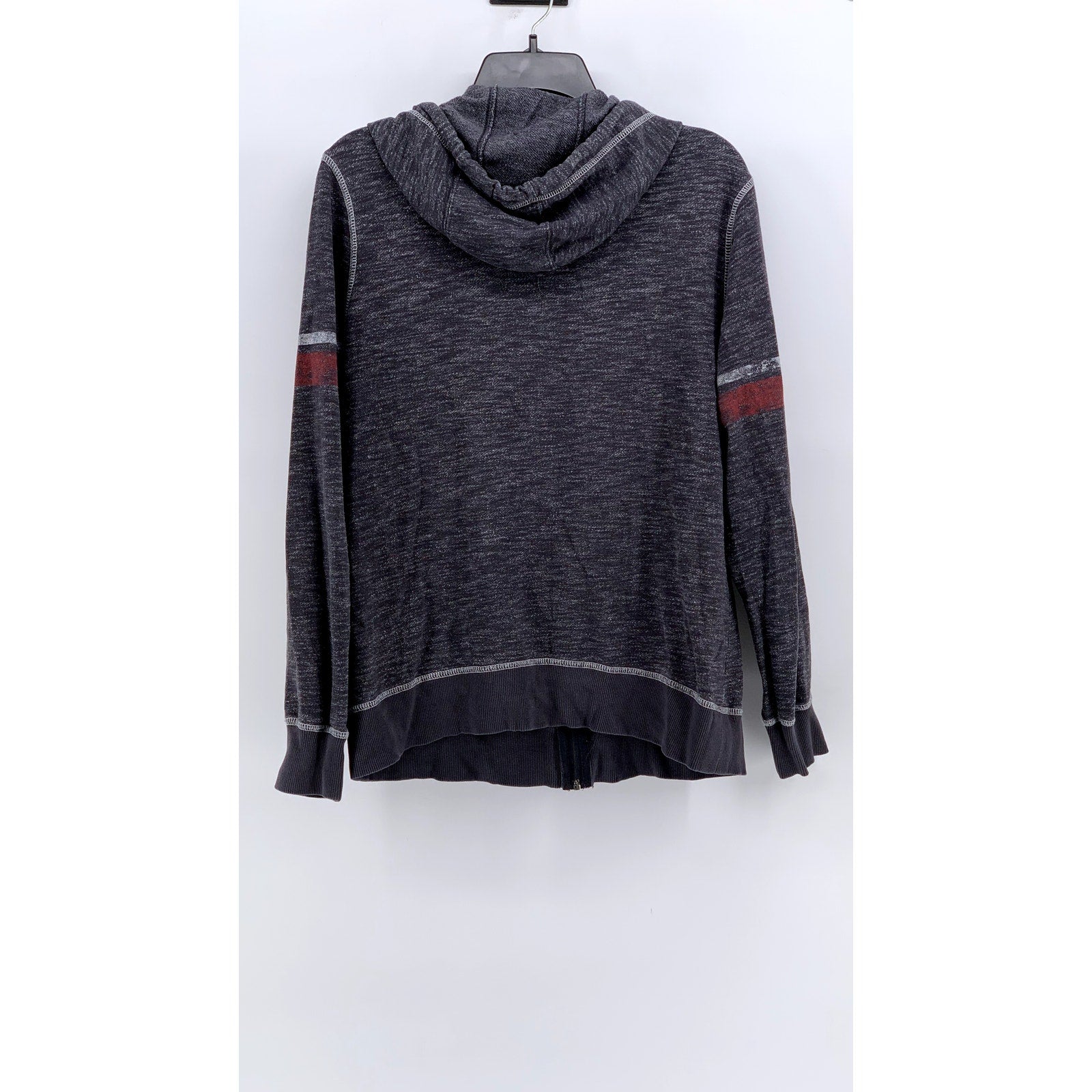 MAJESTIC Men's Charcoal Gray Zip-Up San Francisco 49ers Sweater SZ L