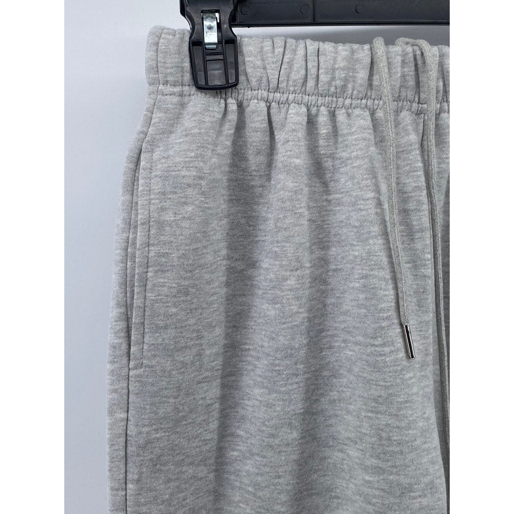 UNBRANDED Women's Light Gray Fleece Pull-On Casual Sweatpants SZ S
