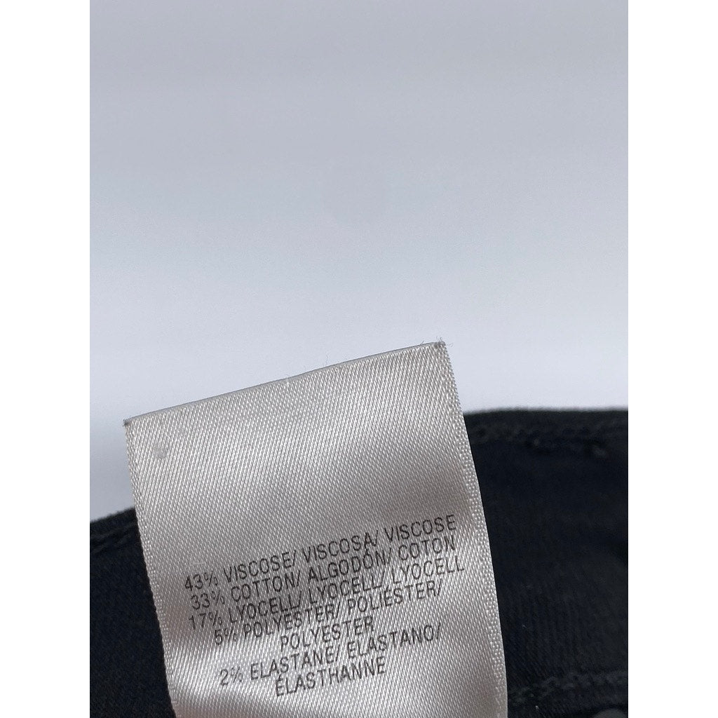 HUDSON LOS ANGELES Women’s Black Denim Five-Pocket Raw-Hem Amelia Shorts SZ 23