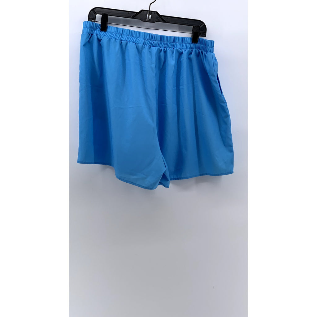 UNBRANDED Women's Light Blue Casual Shorts SZ 2XL