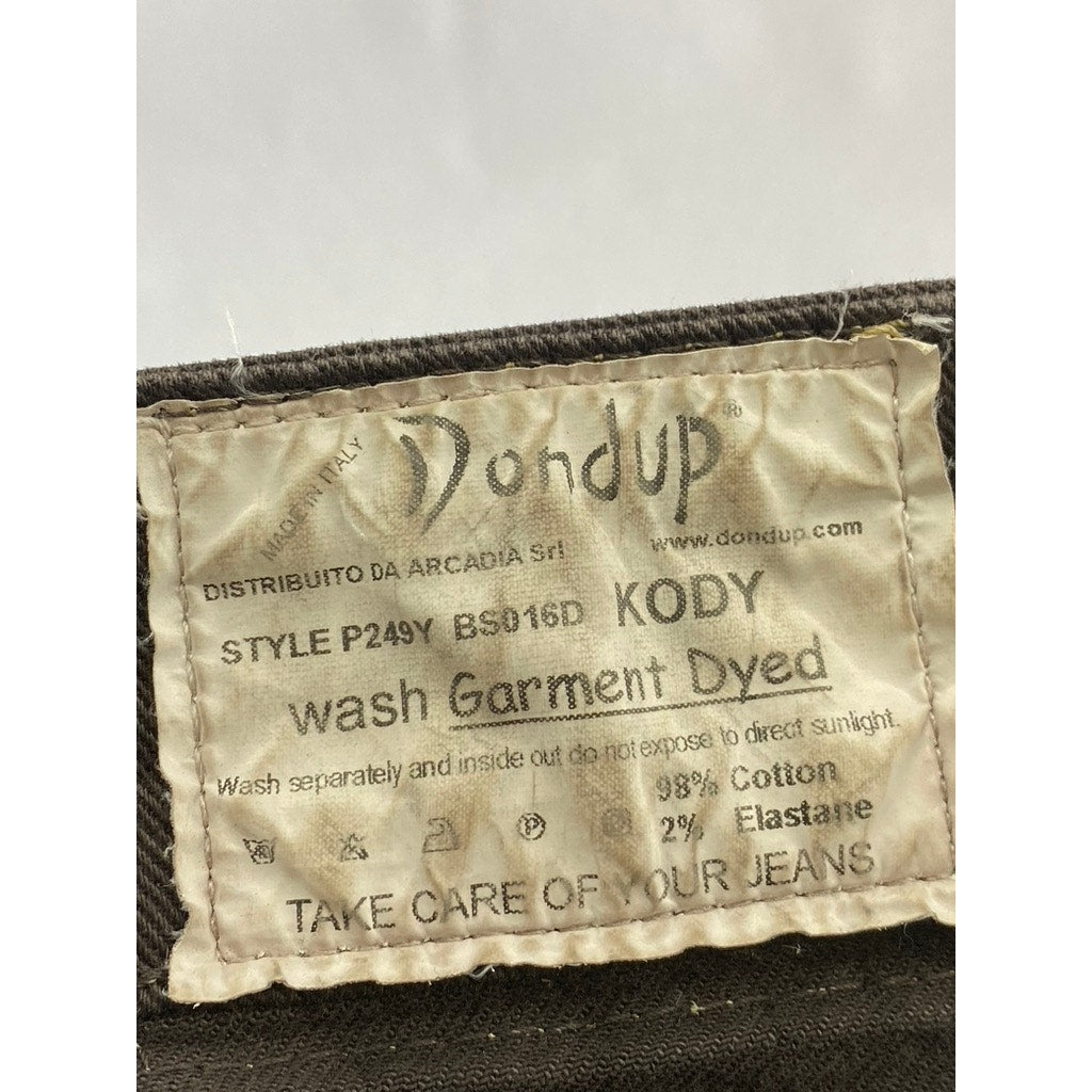 DONDUP Women's Black Solid Garment Dyed Kody Five-Pocket Skinny-Leg Jean SZ 26