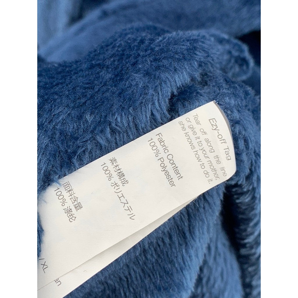 DAVID ARCHY Men's Blue Fleece Embroidered Robe SZ L/XL