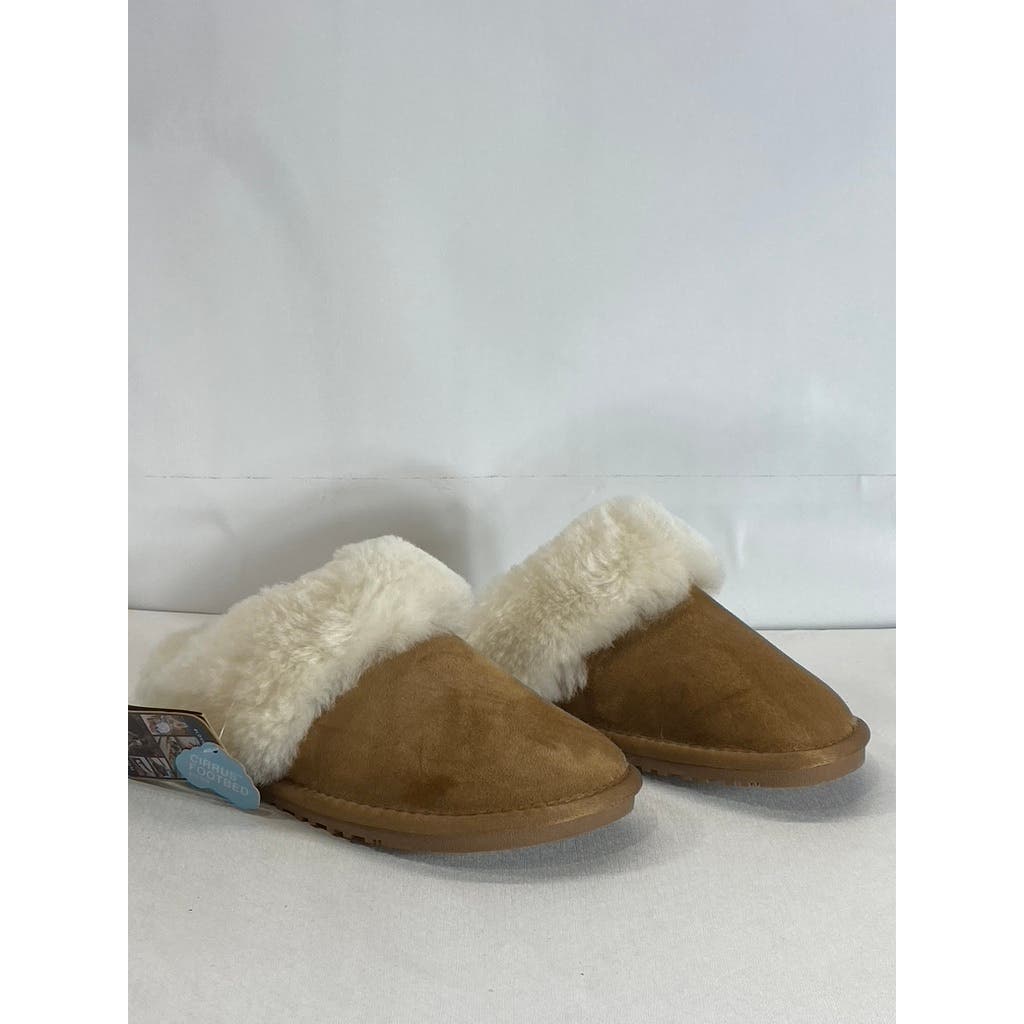 LAMO Women's Chestnut Doubleface Scuff Cirrus Memory Foam Slippers SZ S (5-6)