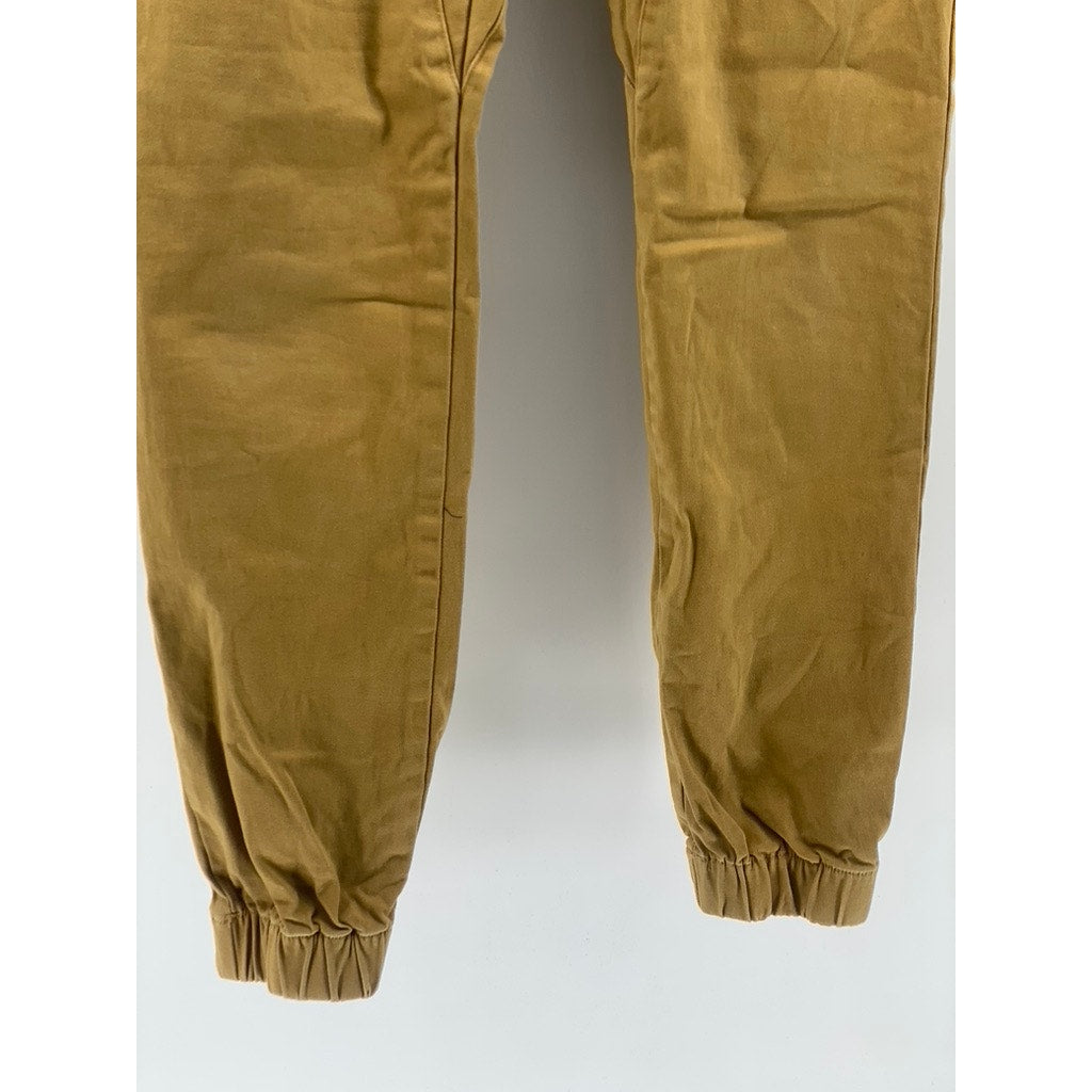 ZANEROBE Men's Tan Drawstring Sureshot Denim Jogger Pants SZ 34