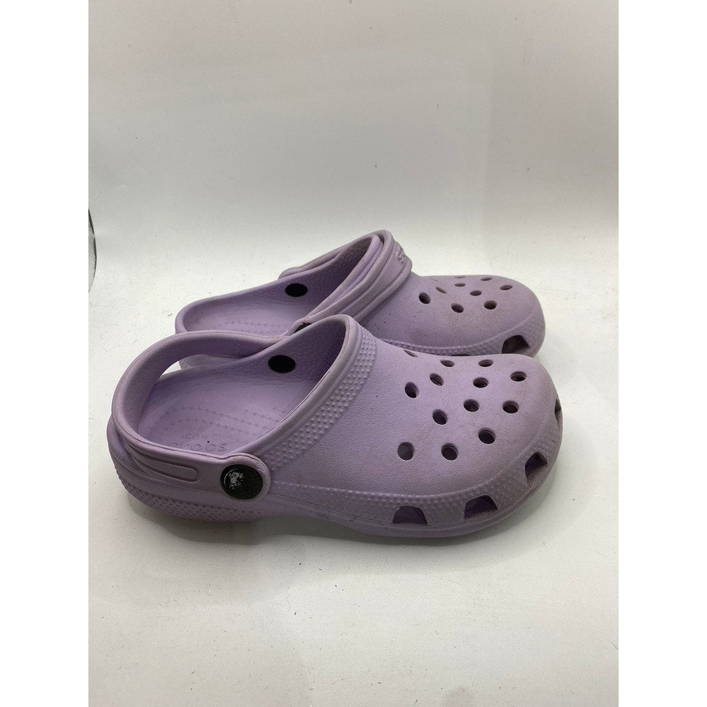 CROCS Toddler Girls' Light Purple Classic Lightweight Slip-On Clog Shoes SZ C13