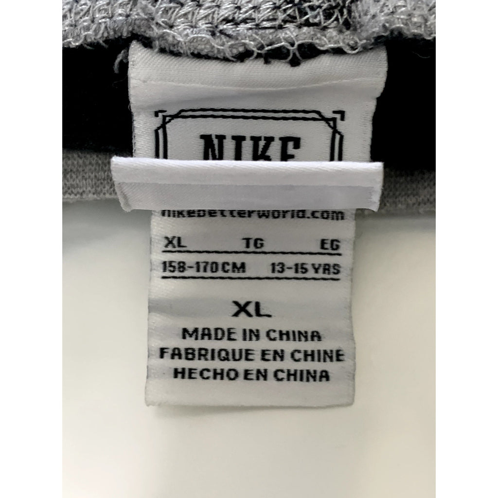 NIKE Girl's Black/Gray Thermal Shorts SZ XL