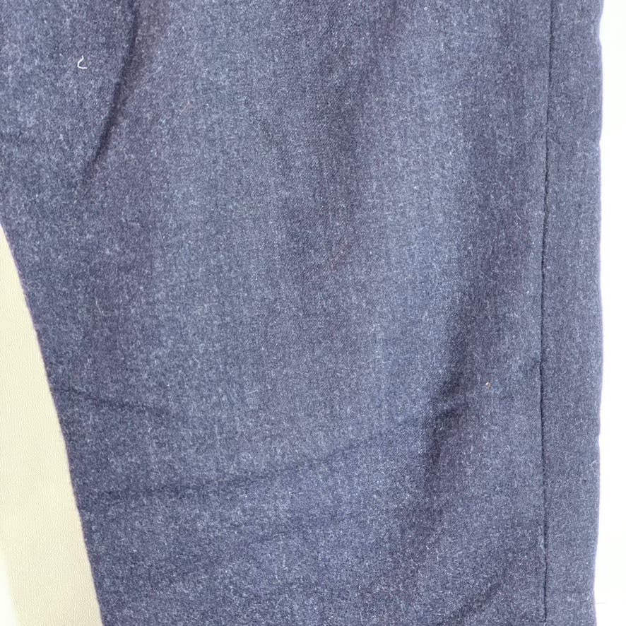 BROOKS BROTHERS 1818 Men's Navy Classic-Fit Fitzgerald Wool Flat Front Pant SZ36
