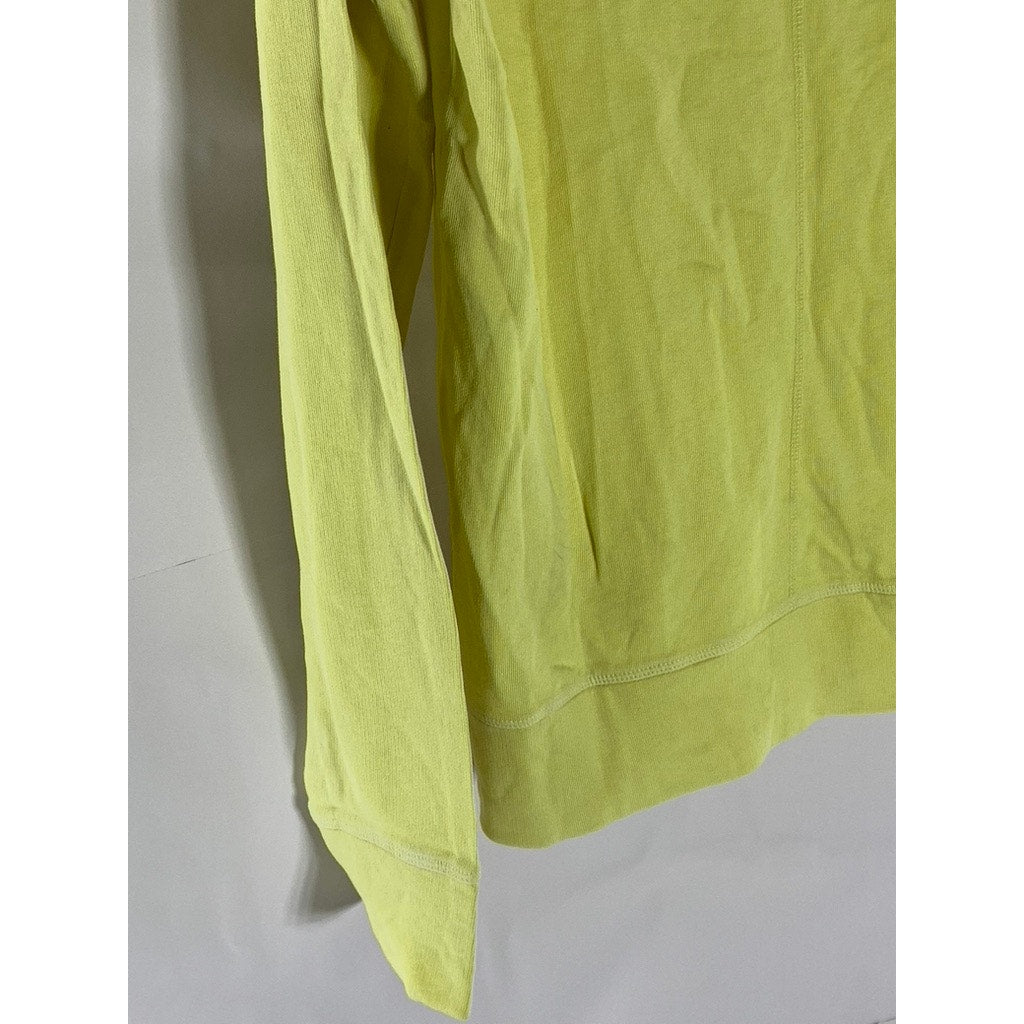 J. LINDEBERG Men's Yellow Crewneck Immo Long Sleeve Summer Sweatshirt SZ S