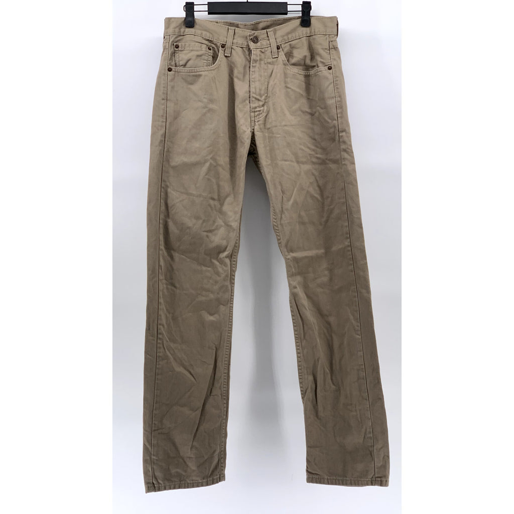 LEVI'S Men's Tan 505 Regular-Fit Straight-Leg Denim Five-Pocket Jeans SZ 31X32