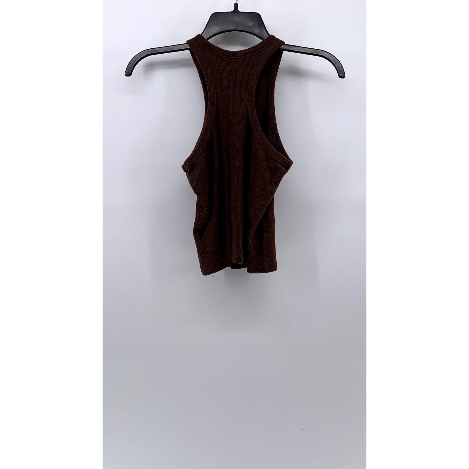 DIVIDED BY H&M Women's Chocolate Ribbed Racerback Tank Top SZ S
