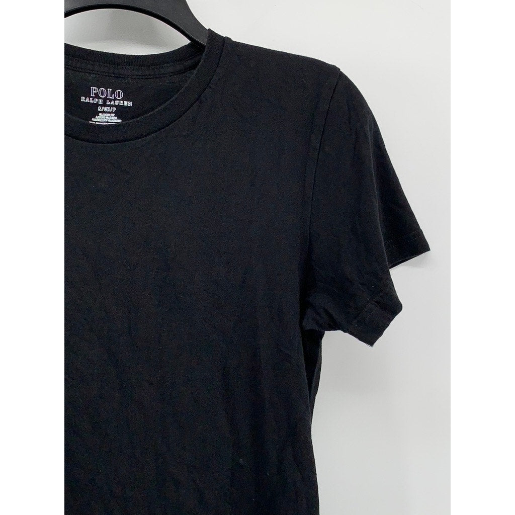 POLO RALPH LAUREN Men’s Black Classic-Fit Crewneck Short Sleeve T-Shirt SZ S