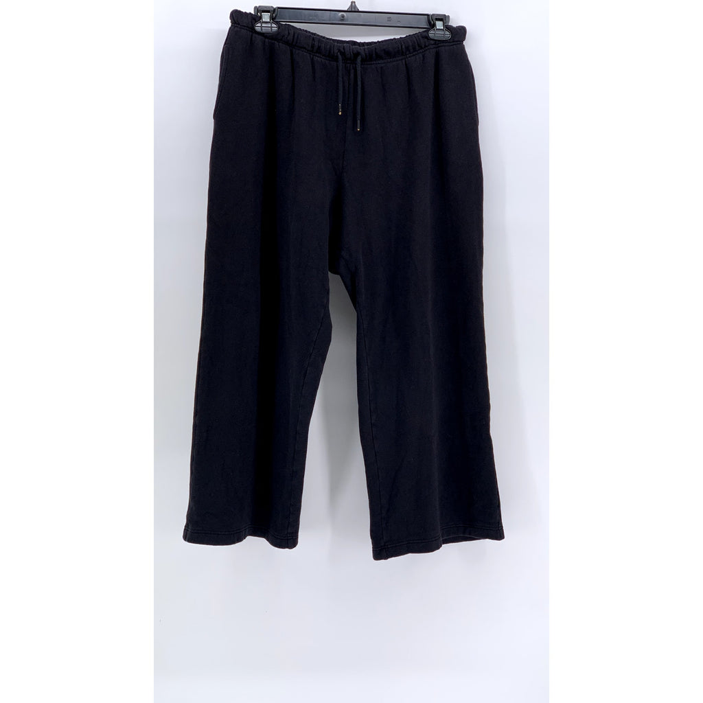 OLD NAVY Women's Black Solid Straight-Leg Sweatpants SZ L