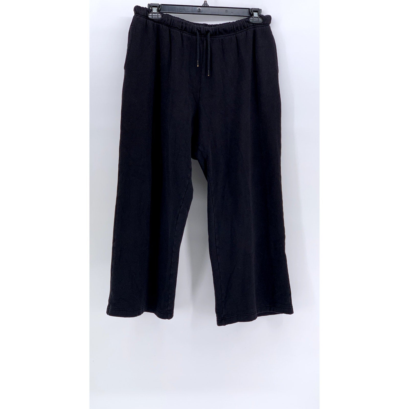 OLD NAVY Women's Black Solid Straight-Leg Sweatpants SZ L