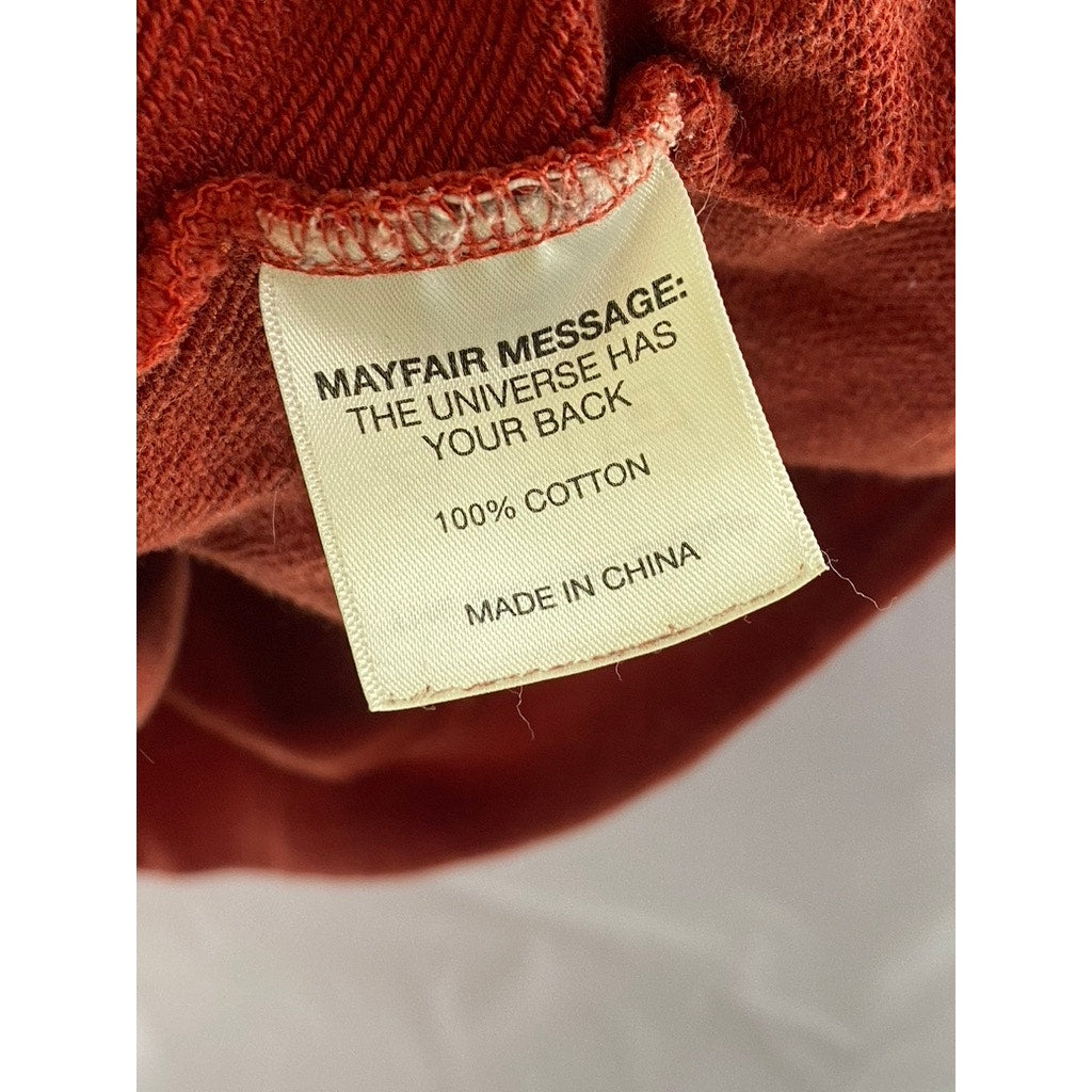 THE MAYFAIR GROUP Unisex Rust Red French Fries "Made you Look" Sweatshirt SZ S/M