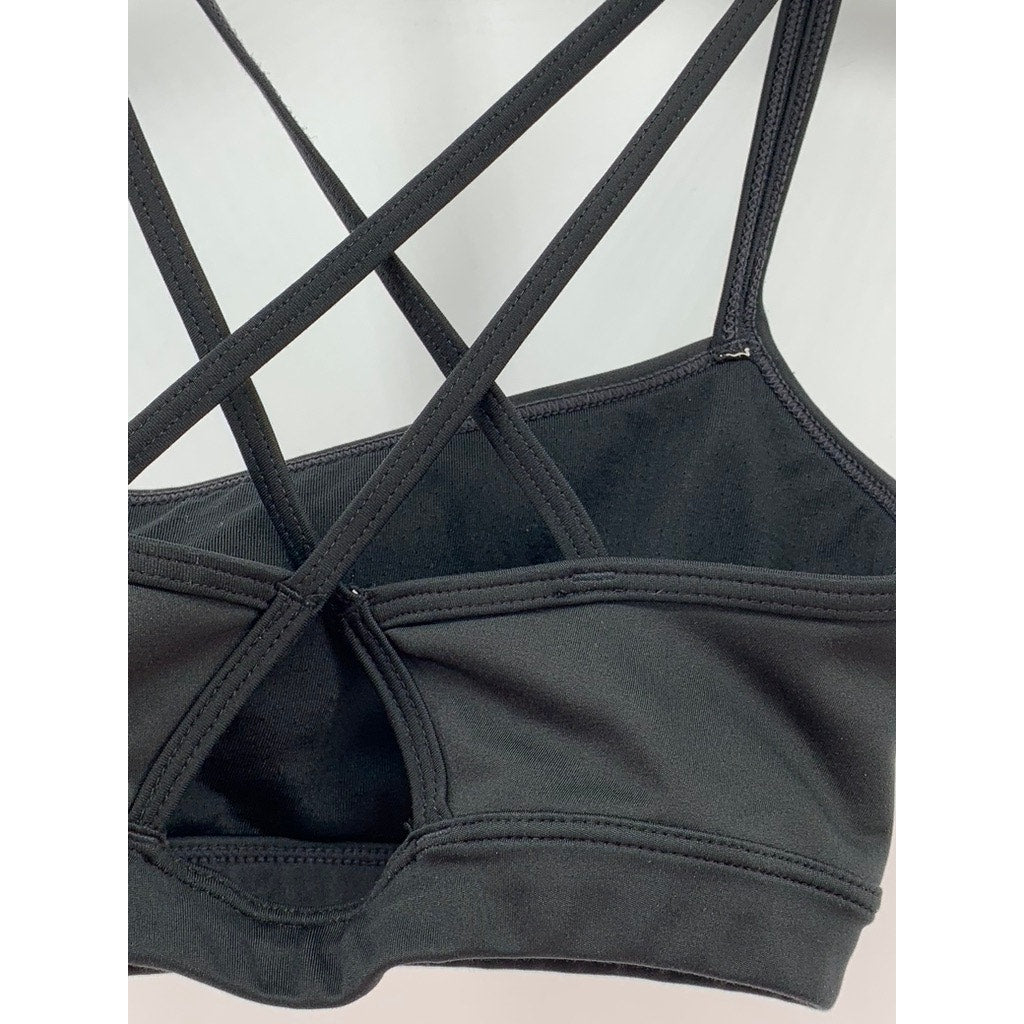 ADIDAS Women's Black Criss-Cross Back Sports Bra SZ XS