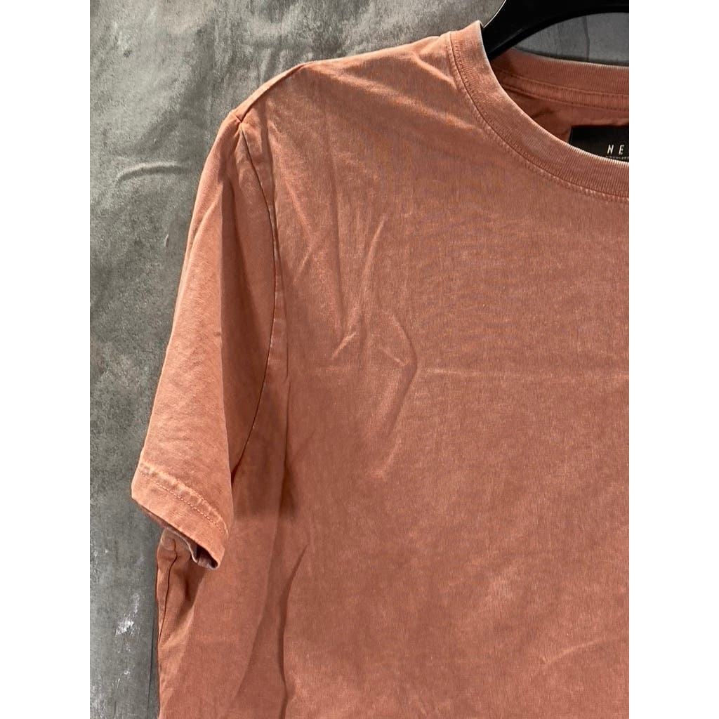 NEUW Men’s Terracotta Crewneck Cotton Short Sleeve T-Shirt SZ M