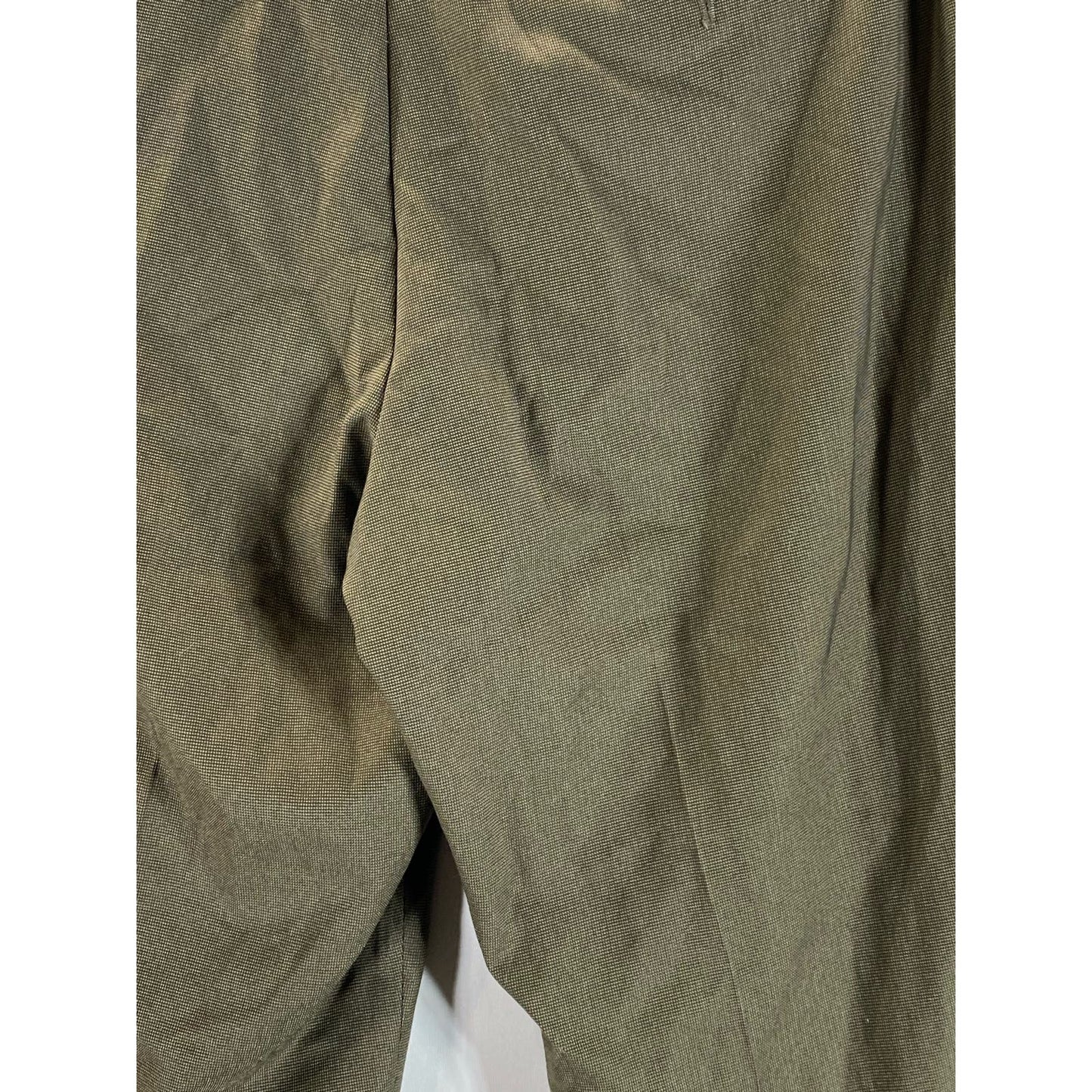 PERRY ELLIS PORTFOLIO Men's Brown Classic-Fit Flex Stretch Dress Pant SZ 36X32