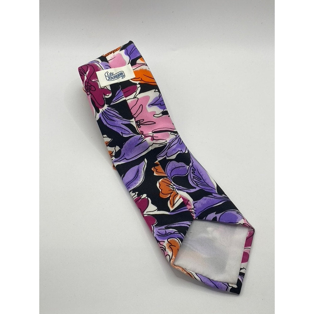 LEO JORDAN Men’s Multicolor Floral Print Tie SZ OS