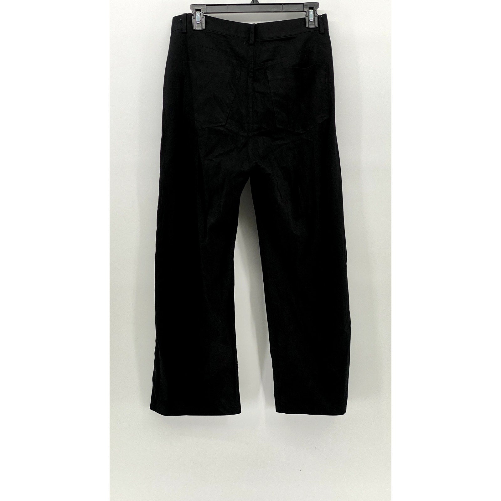 PAPRIKA Women's Black Solid Straight-Leg Regular-Fit Pant SZ M