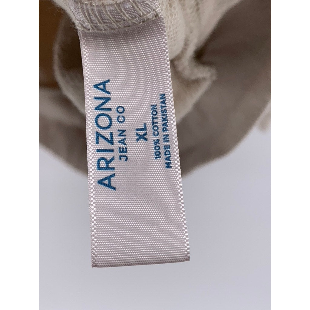 ARIZONA JEAN CO. Unisex Cotton Long Sleeved Tan Crewneck SZ XL
