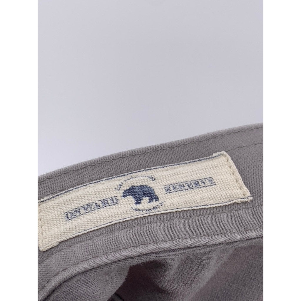 ONWARD RESERVE Men's Light Gray Straight Leg Chino Pants SZ 34X32