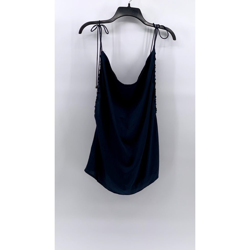 FREE PEOPLE Women's Dark Blue Tie-Shoulder Sleeveless Top SZ M