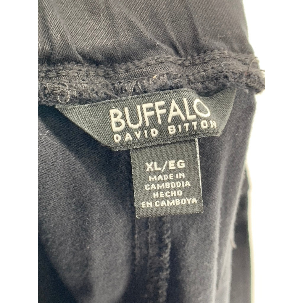 BUFFALO DAVID BITTON Women's Black Straight Leg Pants SZ XL