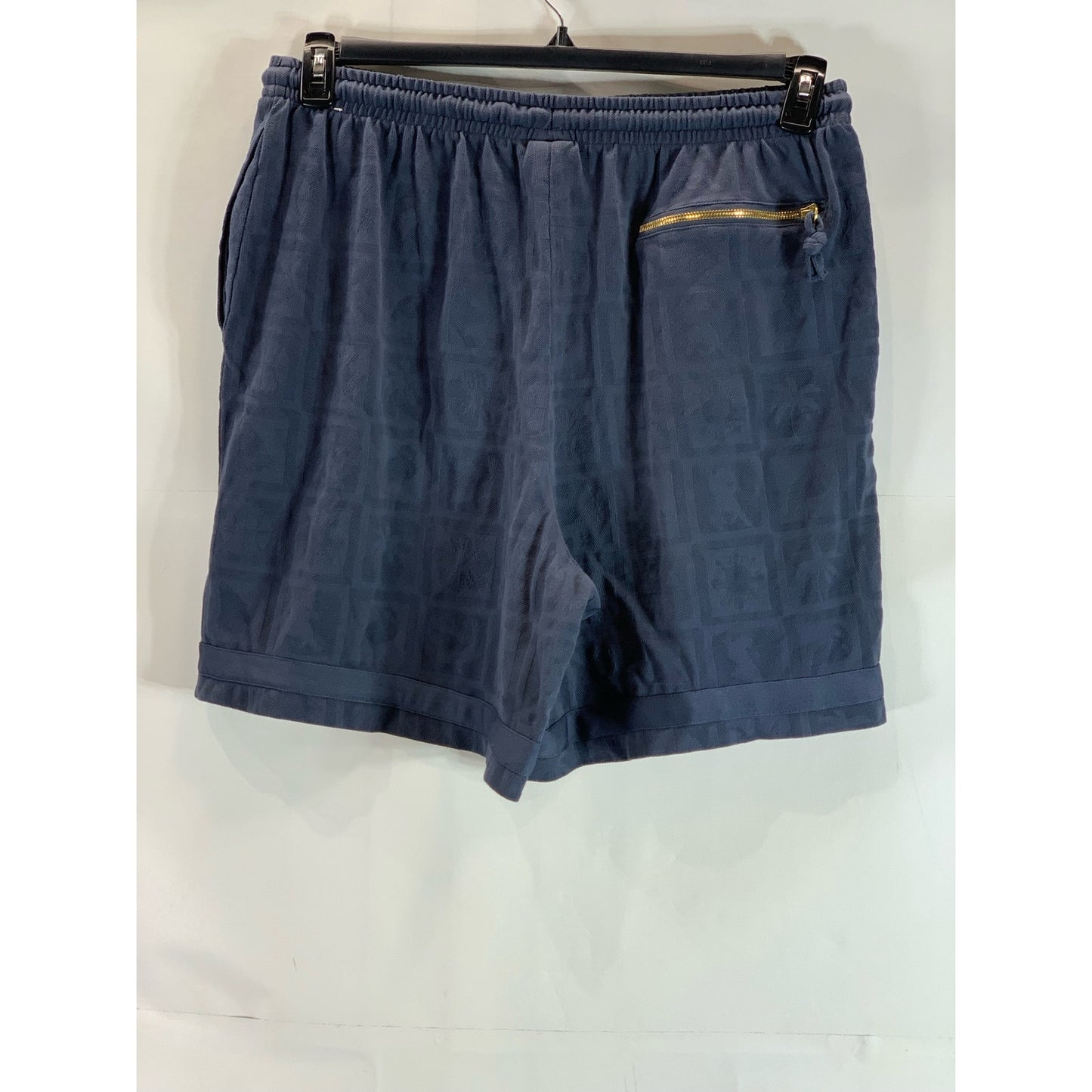 NIKE Men's Navy Above Knee Loose-Fit Premium Narrative Textured Shorts SZ 2XL