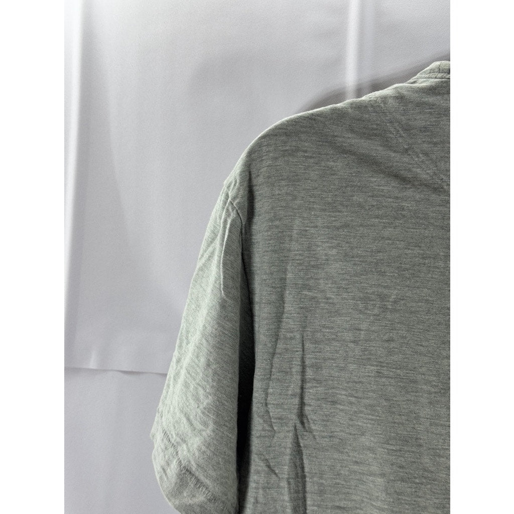 SERIES: EPIGRAM Men's Gray Solid Crewneck Chest Pocket Short Sleeve T-Shirt SZ S