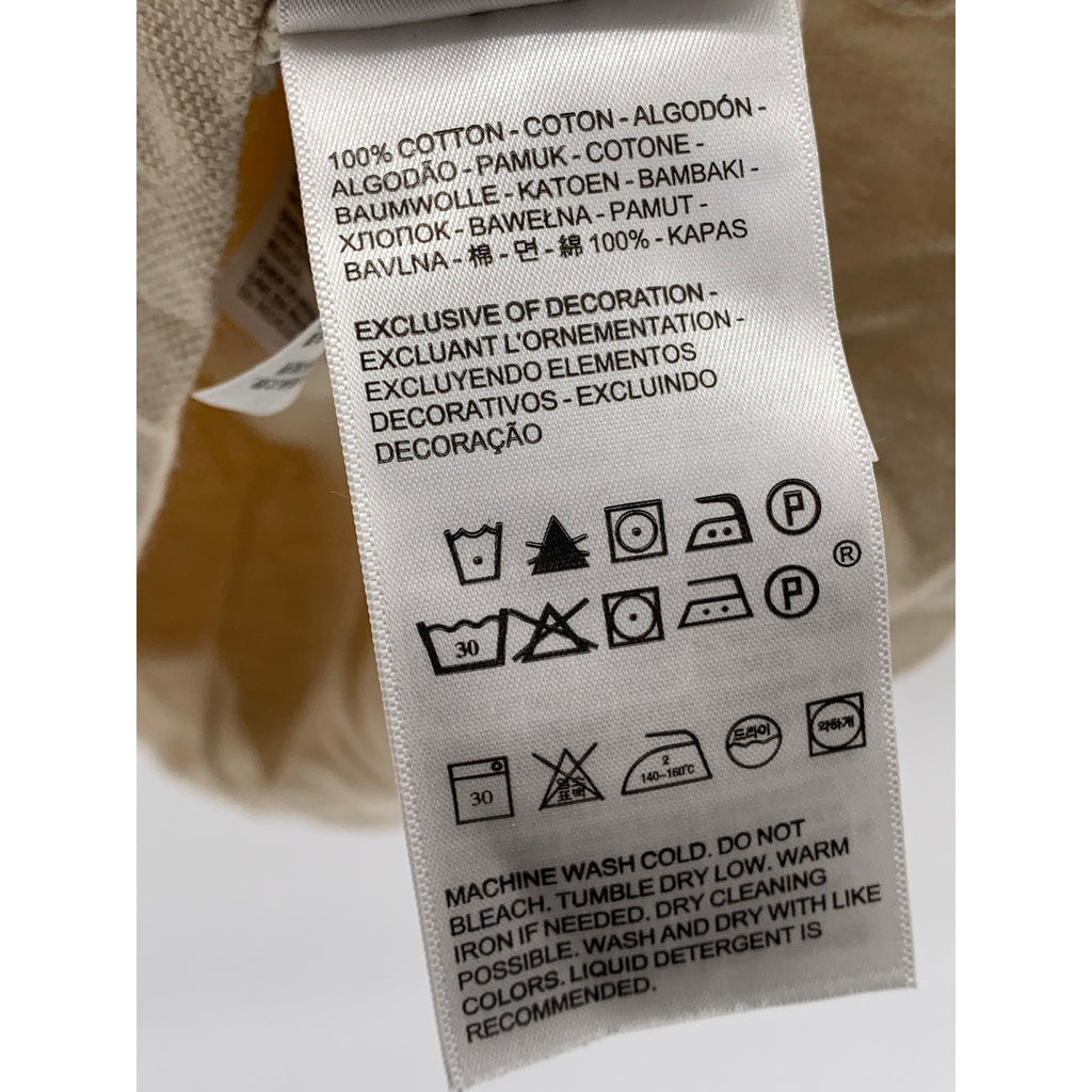 LEVI'S Men's Tan Solid Embroidered Logo Short Sleeve Housemark Polo Shirt SZ M