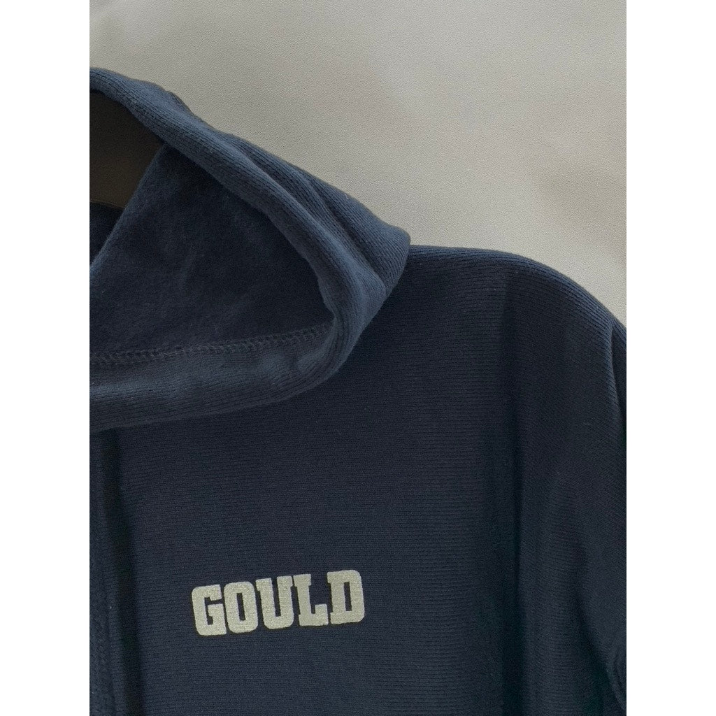 CHAMPION Men's Navy reverse Weave Gould Husky Graphic Pullover Hoodie SZ M