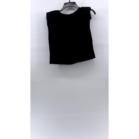 ZARA Women's Black Basic Collection Path Of Glory Rose Padded Muscle Top SZ S