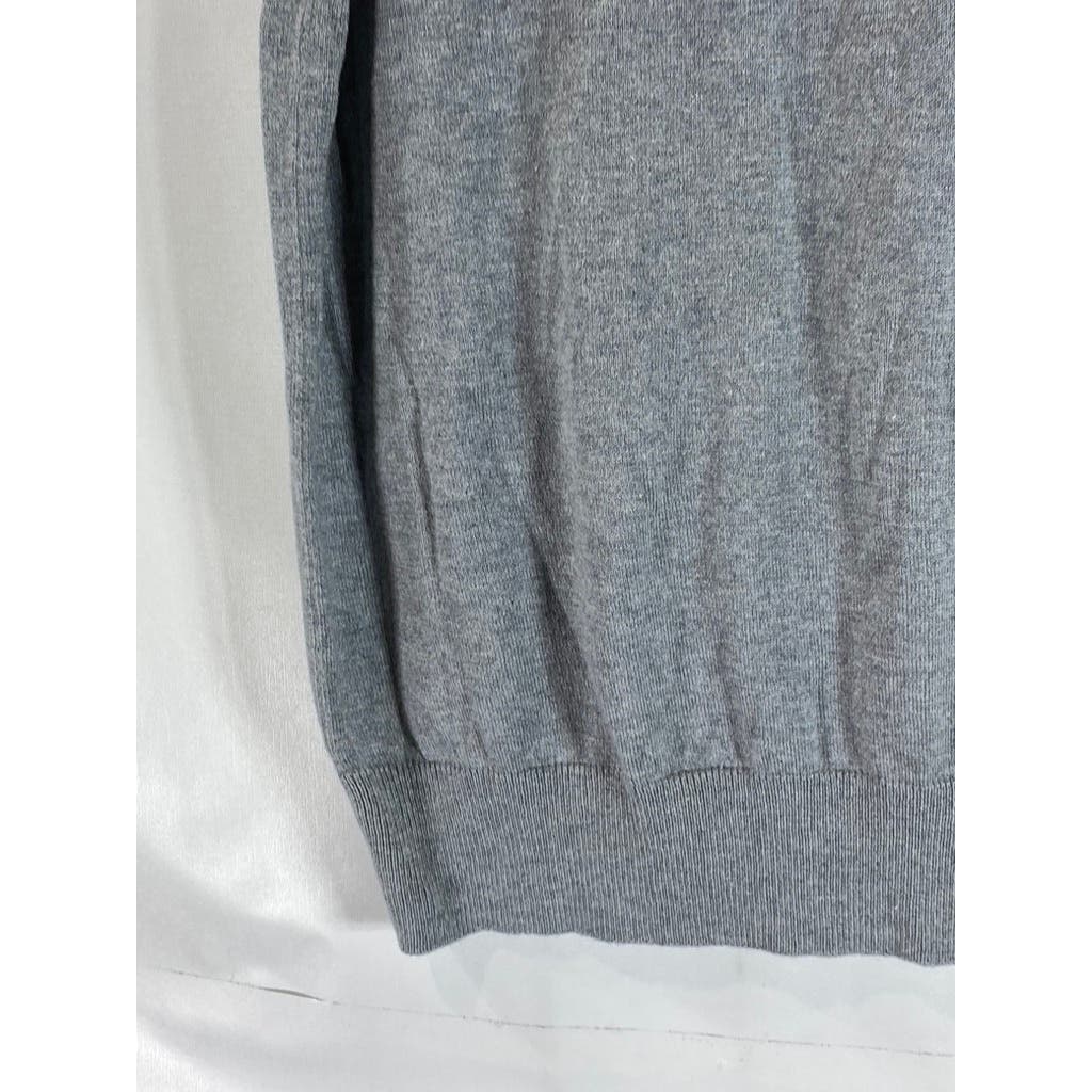 BANANA REPUBLIC Men's Gray Silk/Cotton/Cashmere V-Neck Sweater Vest SZ M