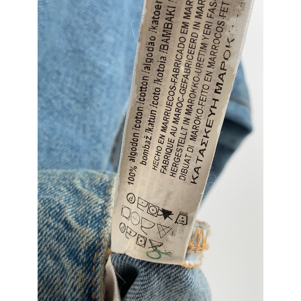ZARA Authentic Denim By TRF Women's Blue Button-Up Oversized Jean Jacket SZ M