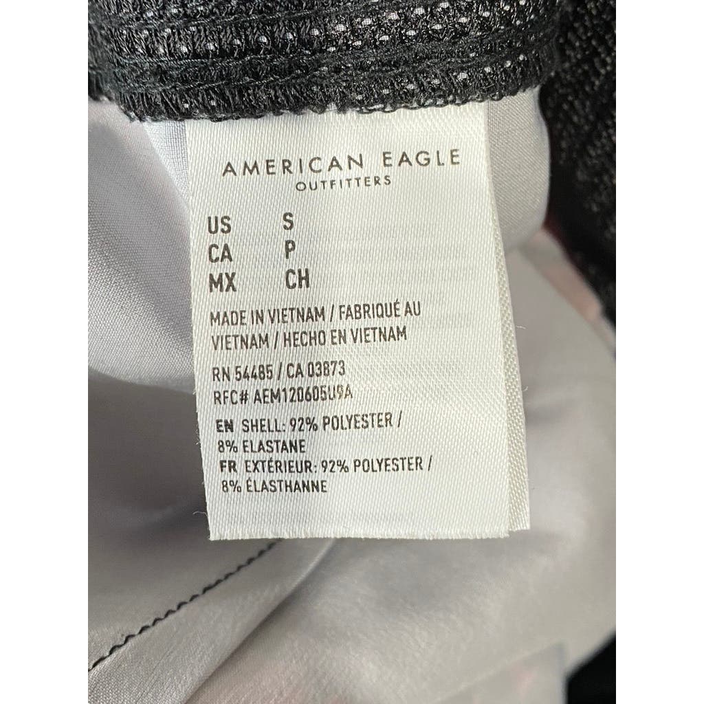 AMERICAN EAGLE Men's Red Tropical Print Drawstring Pull-On Board Shorts SZ S