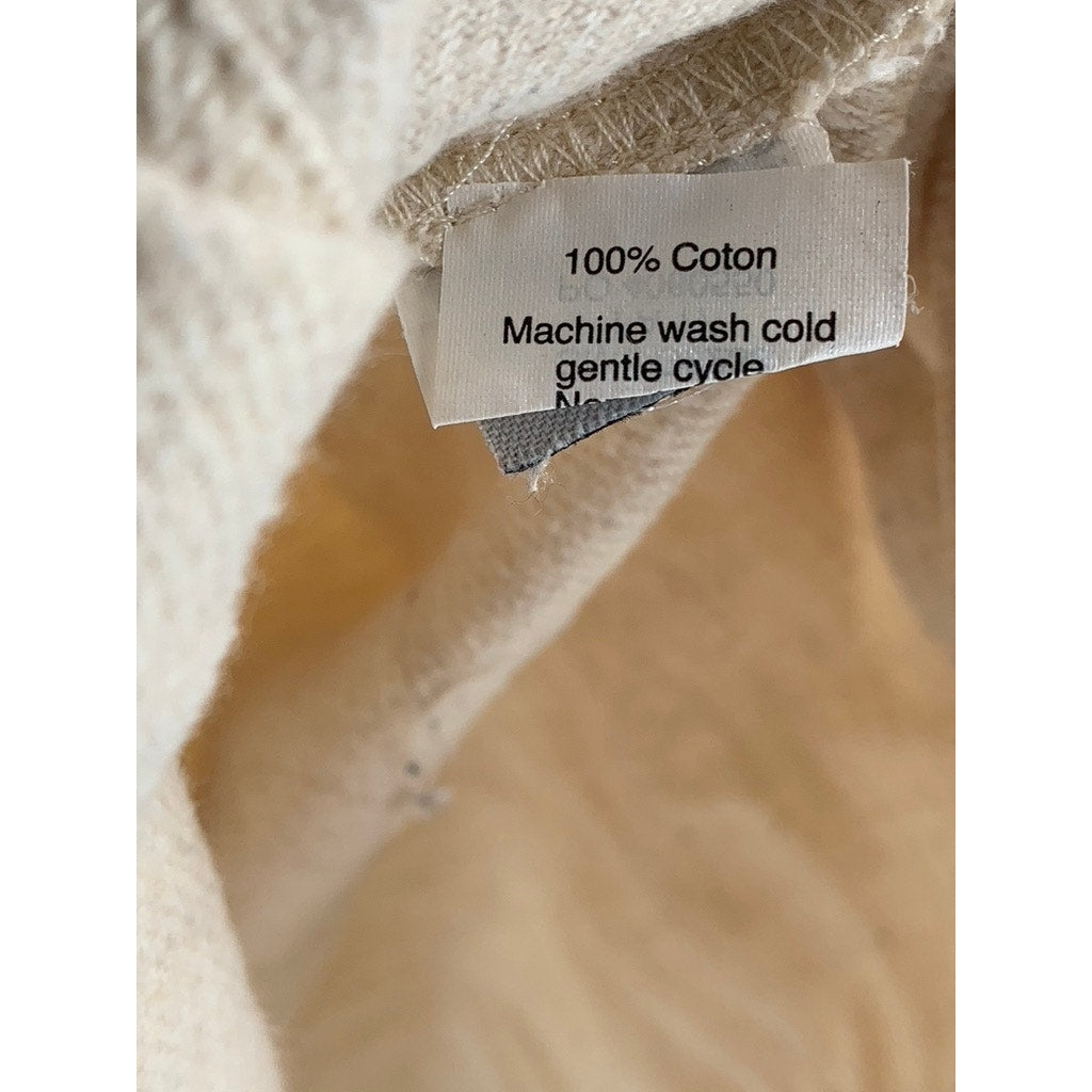 MADEWELL Women's Beige Cotton Button-Up Top SZ XS