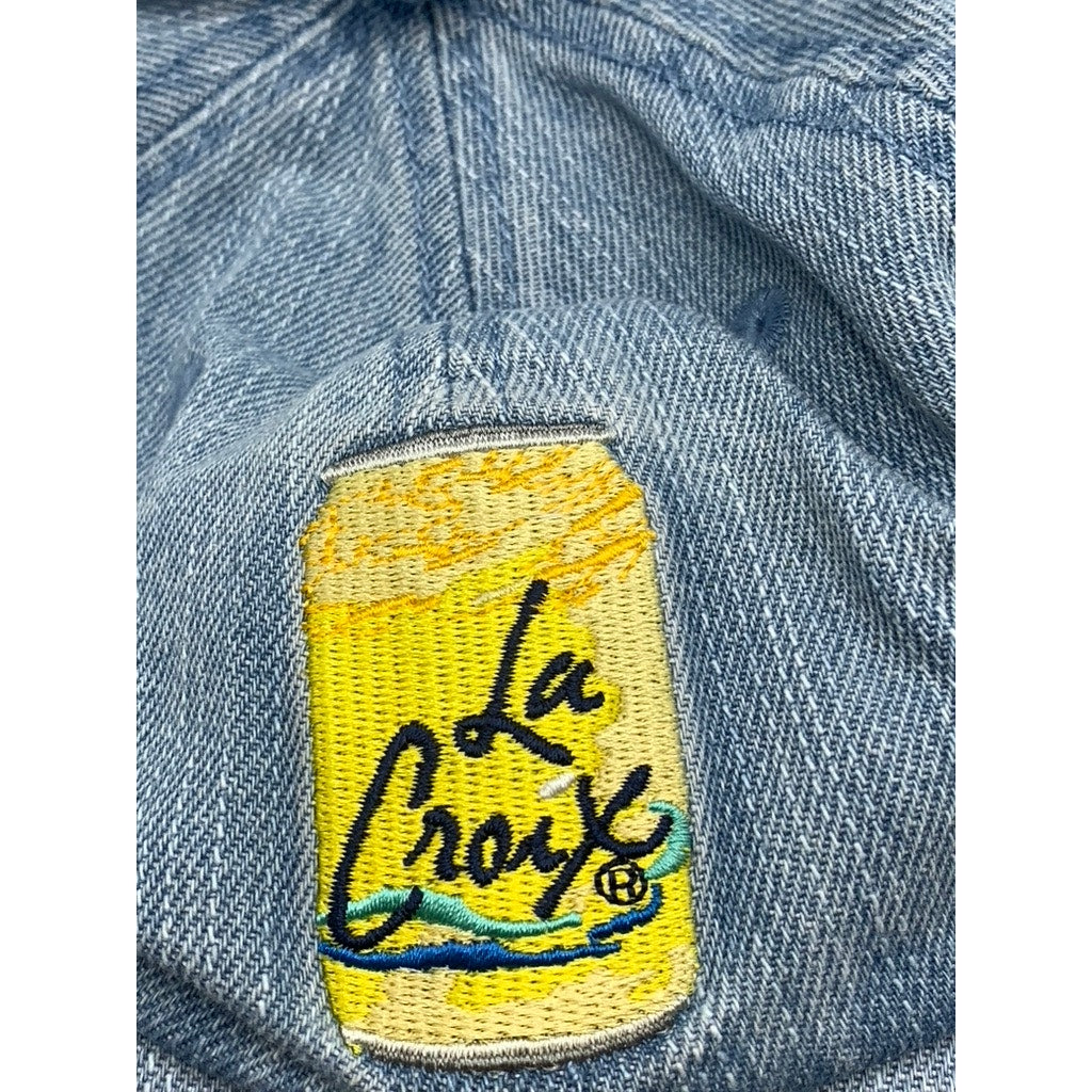 LA CROIX Men's Blue Denim Embroidered Logo Baseball Cap SZ OS