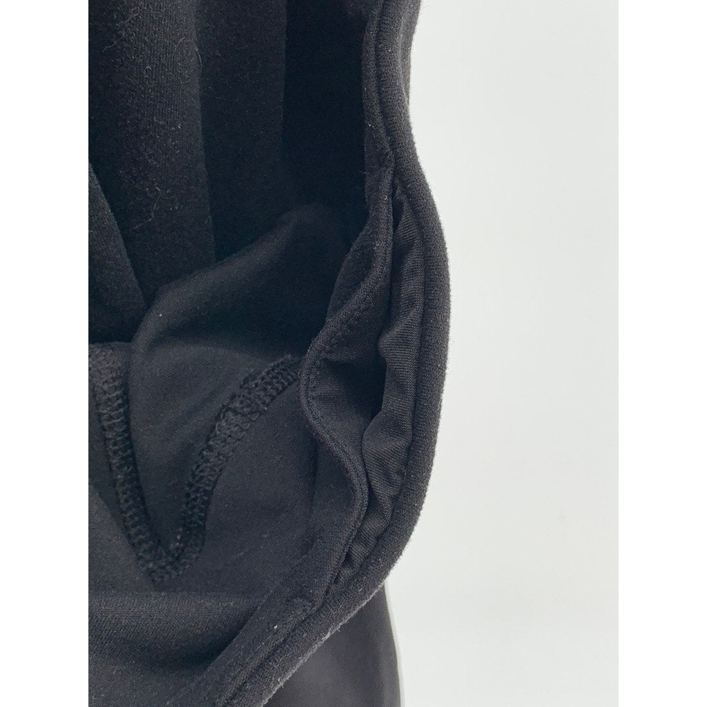 YOGALICIOUS Women's Black Cutout Hem Leggings SZ S