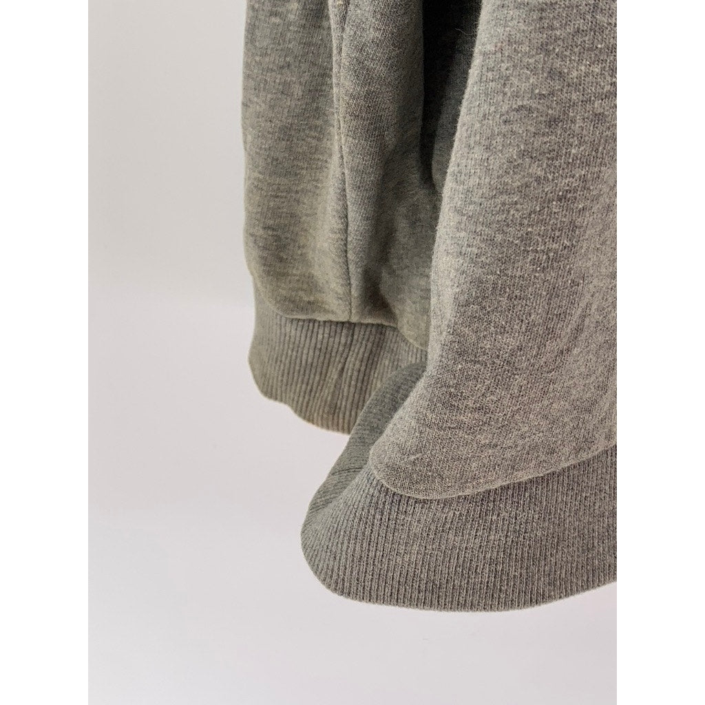 CALVIN KLEIN Men's Gray Logo Zip-Up Sweatshirt SZ 2XL